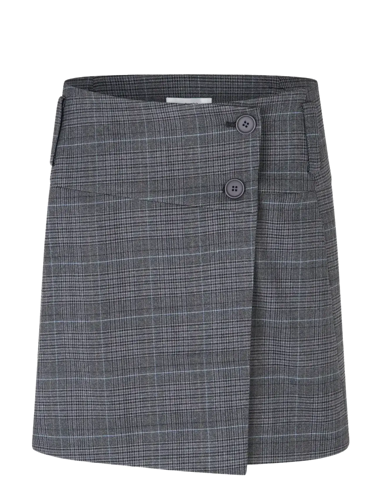 mbyM Jeani-M - Kurze Röcke - GREY CHECK / grey