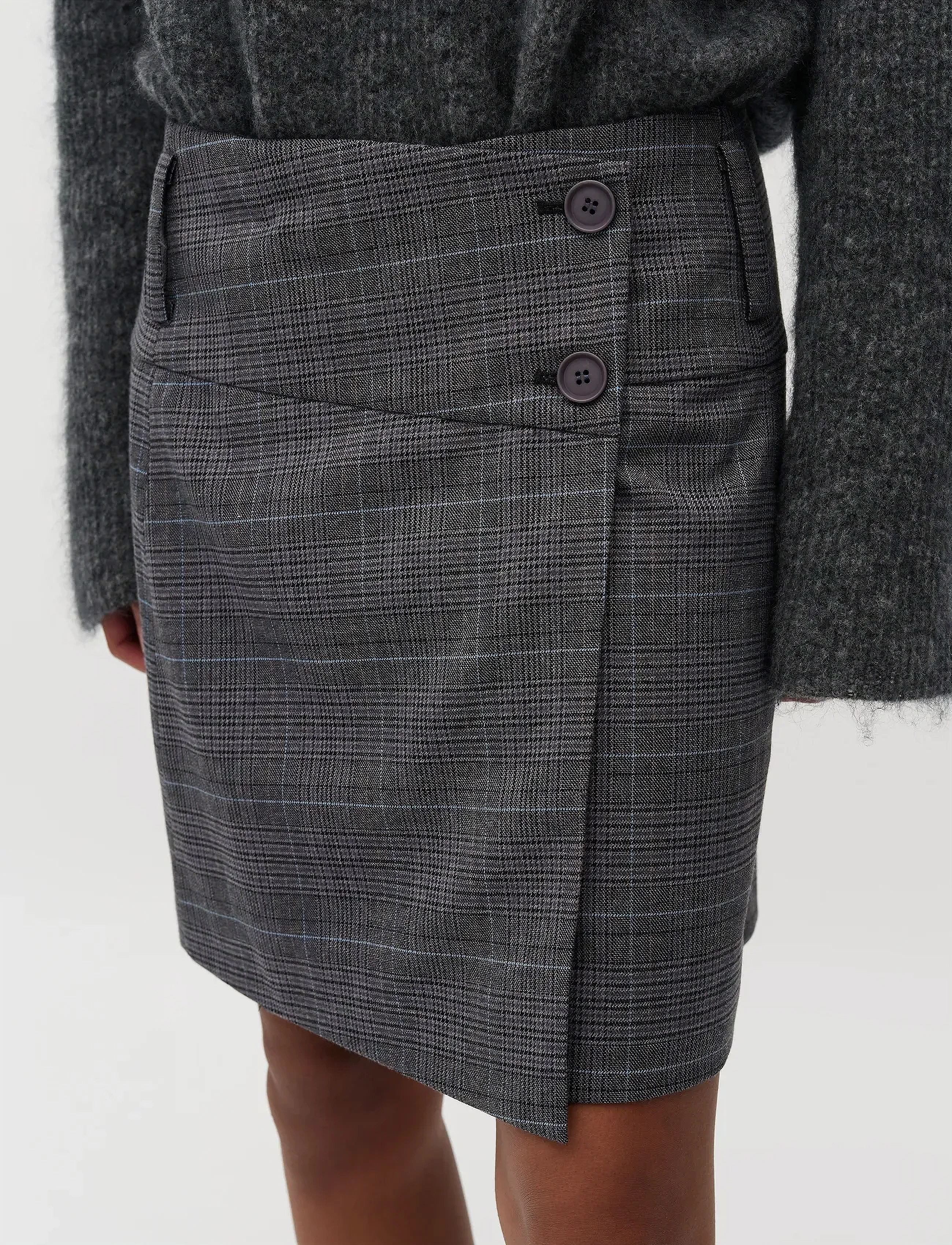 mbyM - Jeani-M - short skirts - grey check - 4
