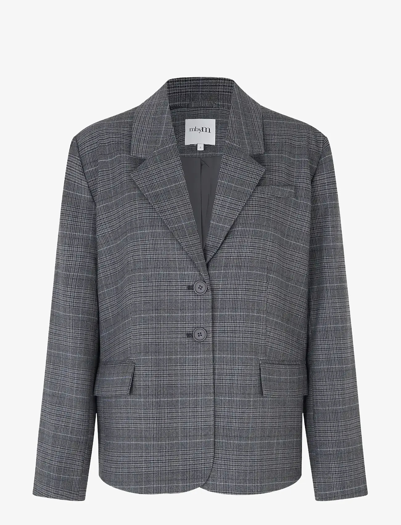 mbyM - Nivanne-M - einreihige blazer - grey check - 0