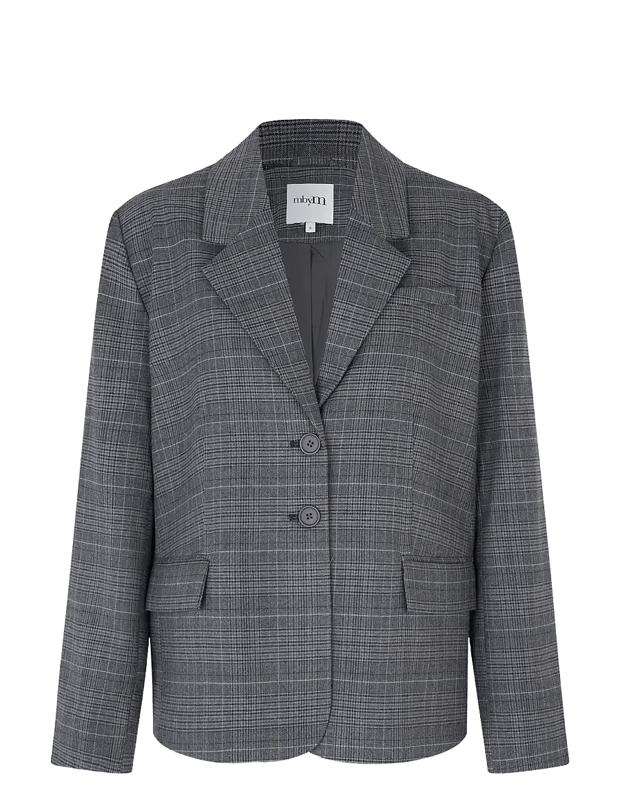 mbyM - Nivanne-M - Ühes joones nööpidega bleiserid - grey check - 1