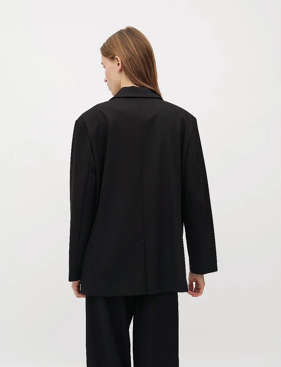 mbyM - Realena-M - blazers à fermeture droite - black - 4
