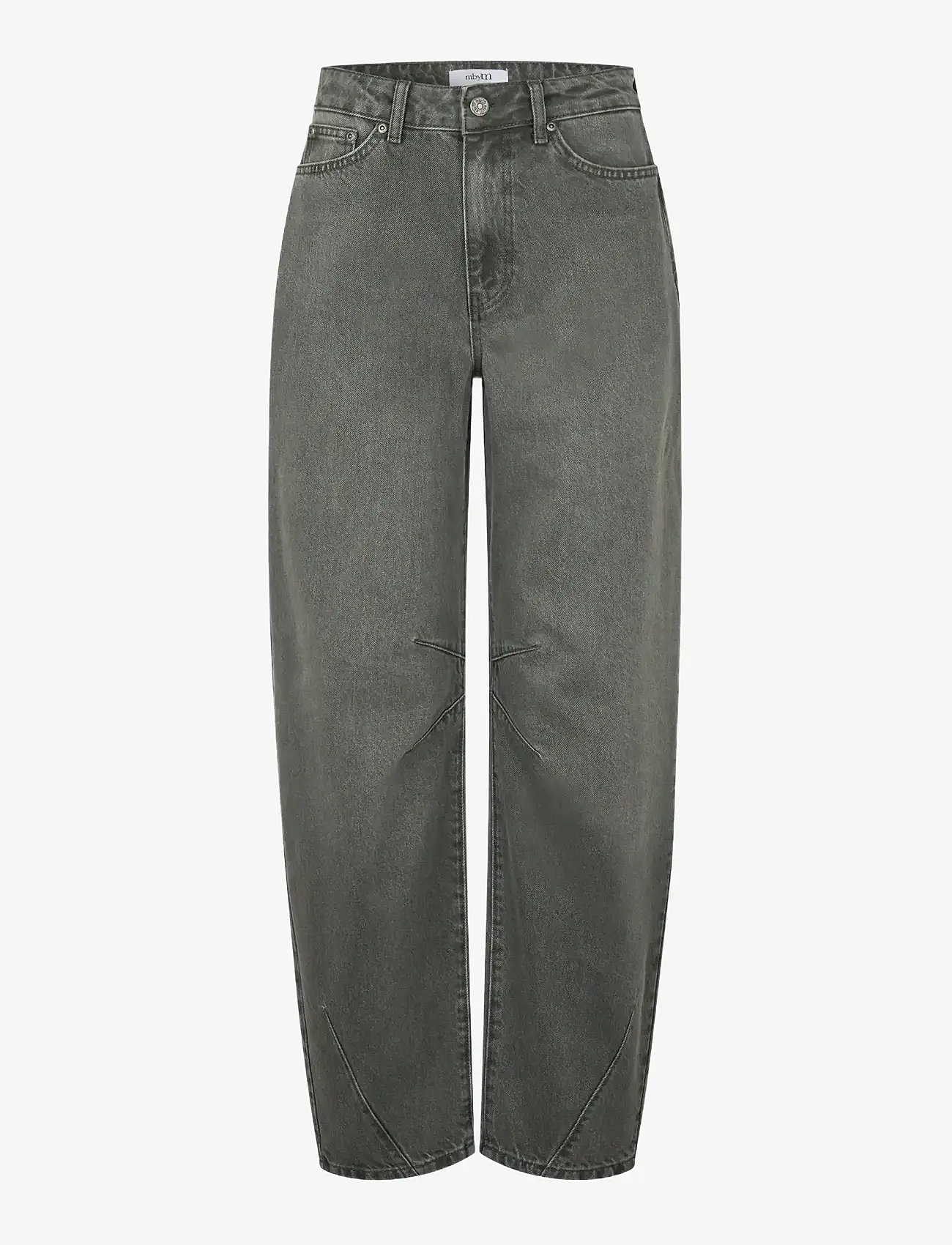 mbyM - Barina-M - hosen mit weitem bein - khaki green wash - 0