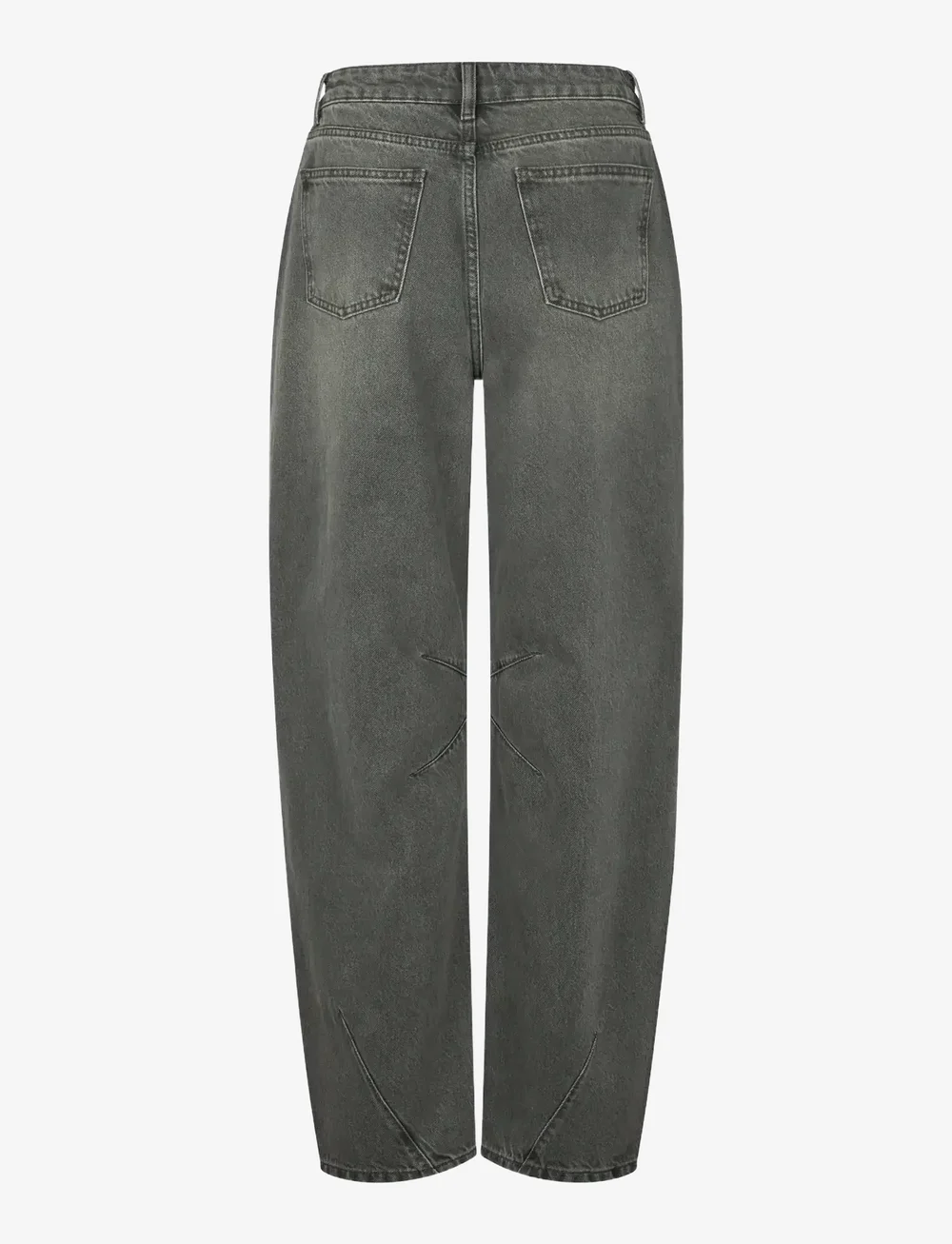 mbyM - Barina-M - wide leg jeans - khaki green wash - 2