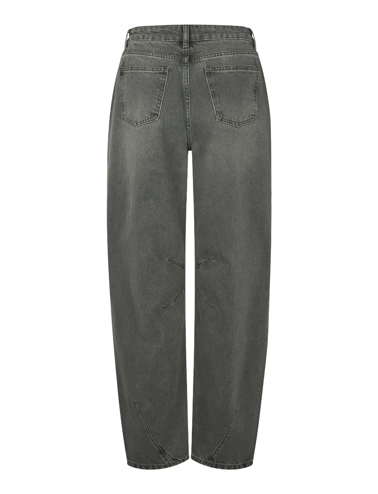 mbyM - Barina-M - wide leg jeans - khaki green wash - 2