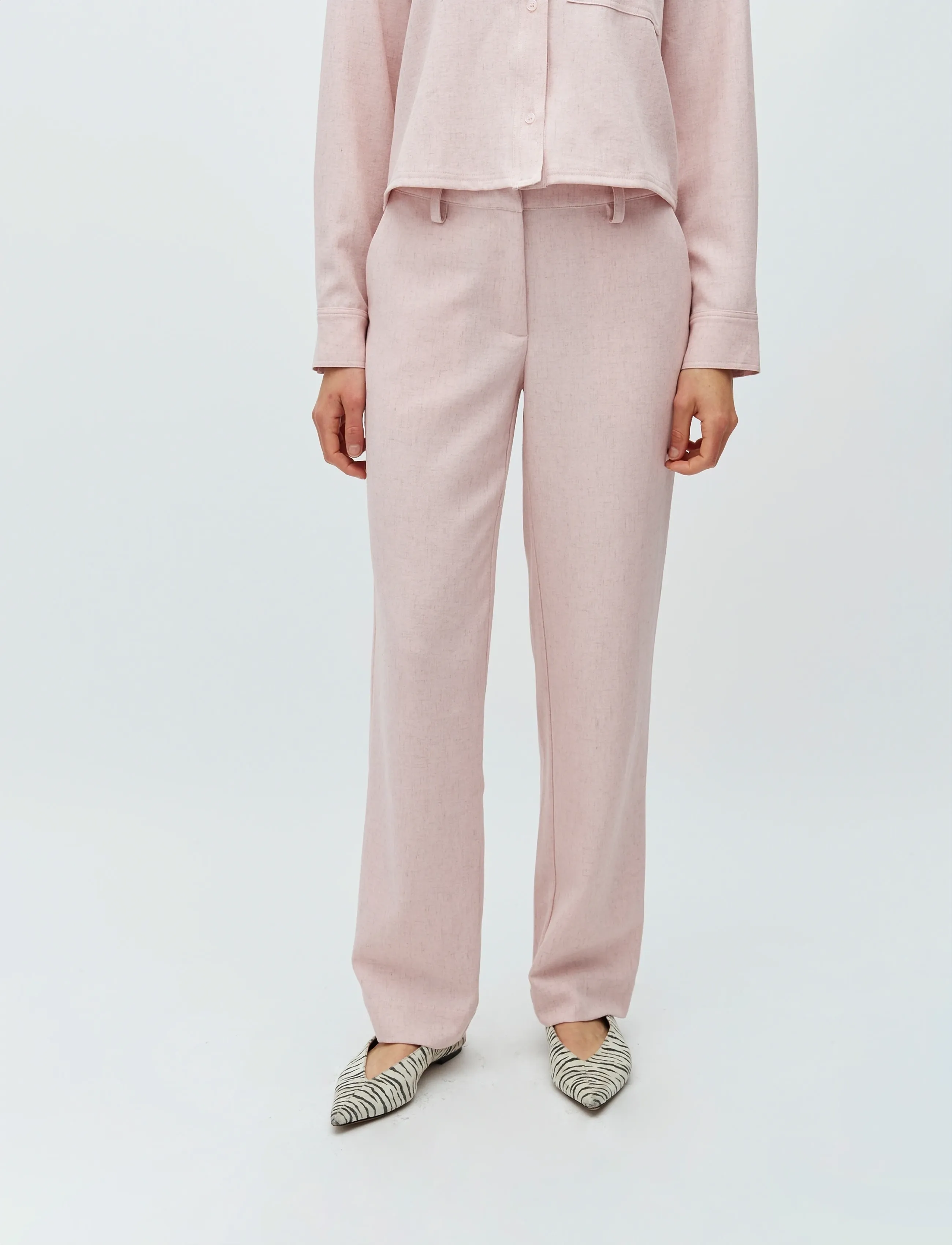 mbyM Kanika-M - Broeken - LIGHT PINK / pink/rose