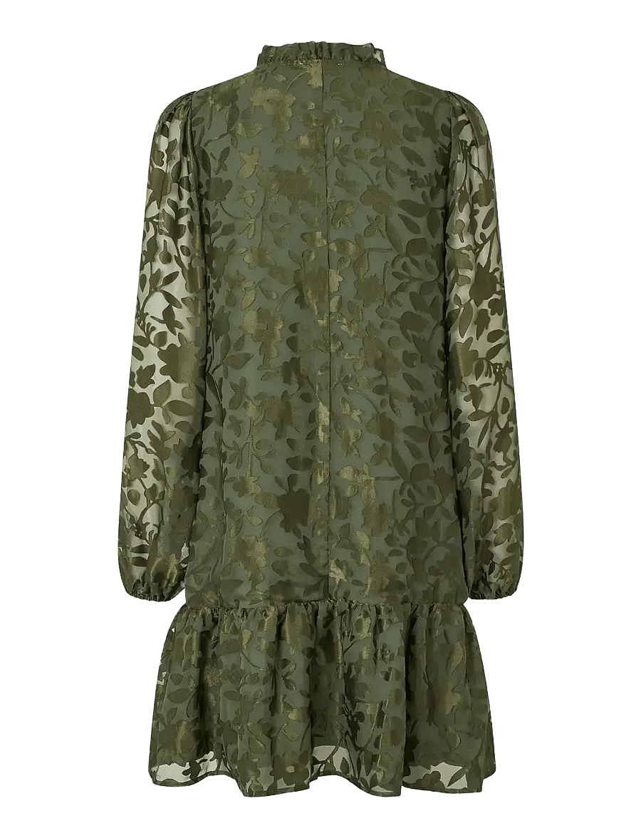 mbyM - Nulia-M - midi kjoler - beetle green - 2