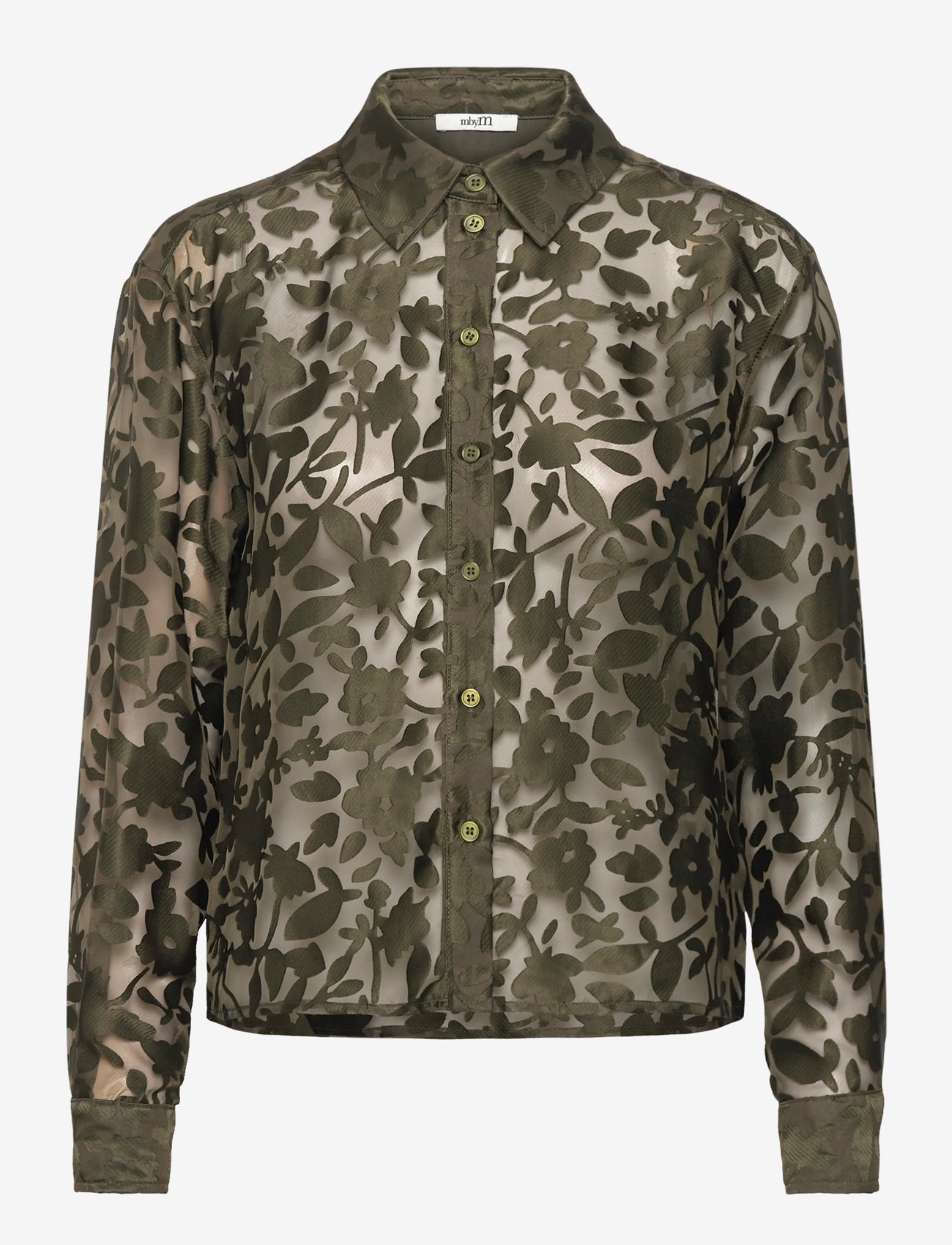 mbyM - Nira-M - långärmade skjortor - beetle green - 0