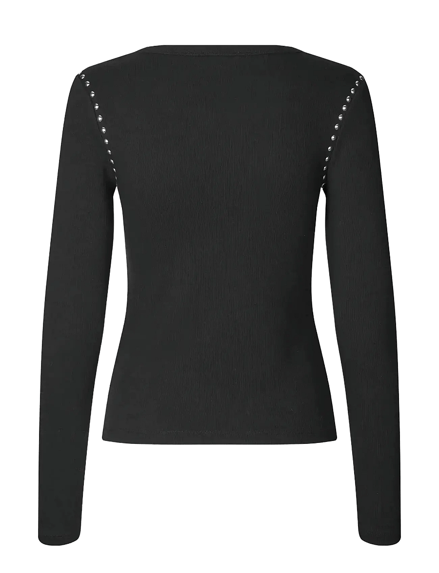 mbyM - Otis LS-M - langärmlige tops - black - 2