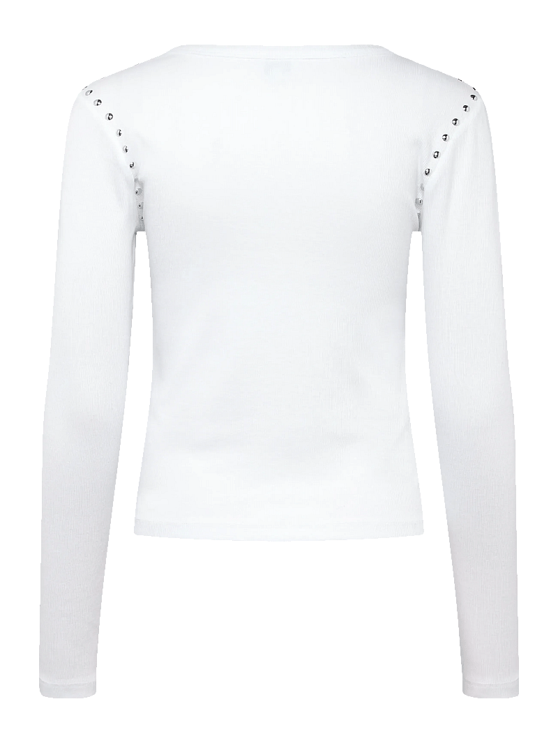 mbyM - Otis LS-M - langärmlige tops - white - 2