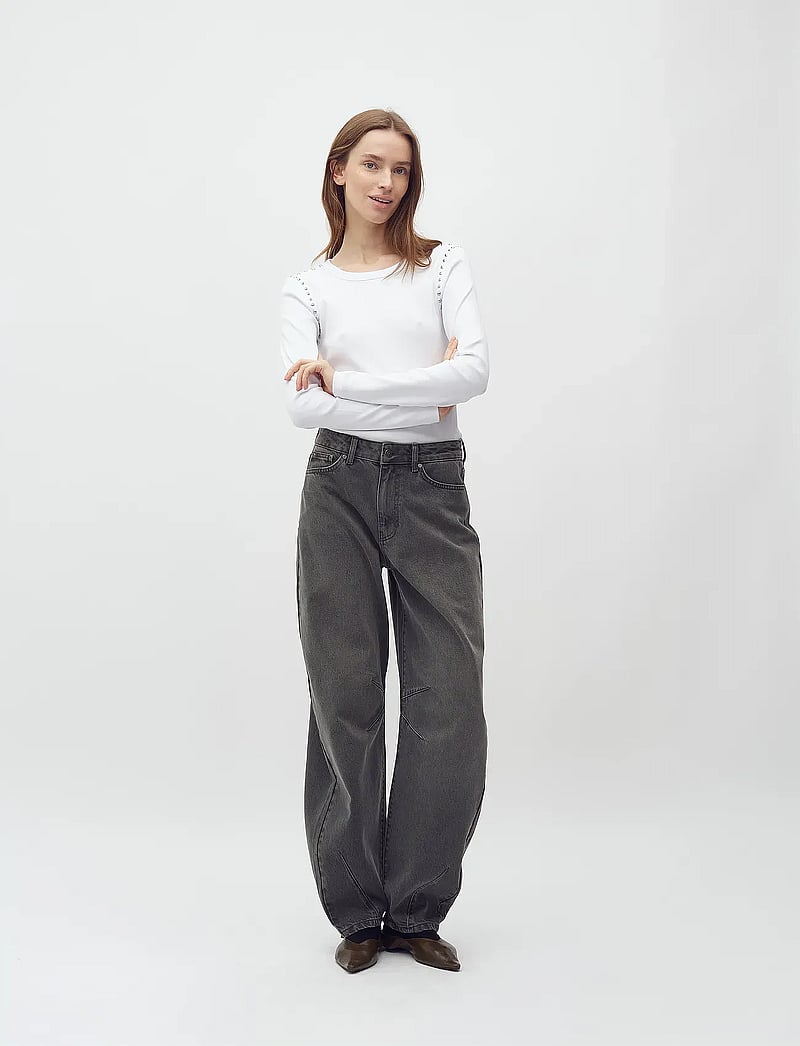 mbyM - Otis LS-M - langärmlige tops - white - 0