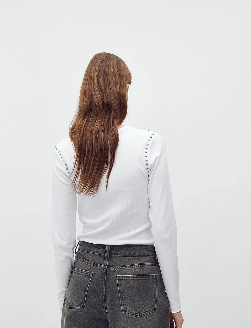 mbyM - Otis LS-M - langärmlige tops - white - 3