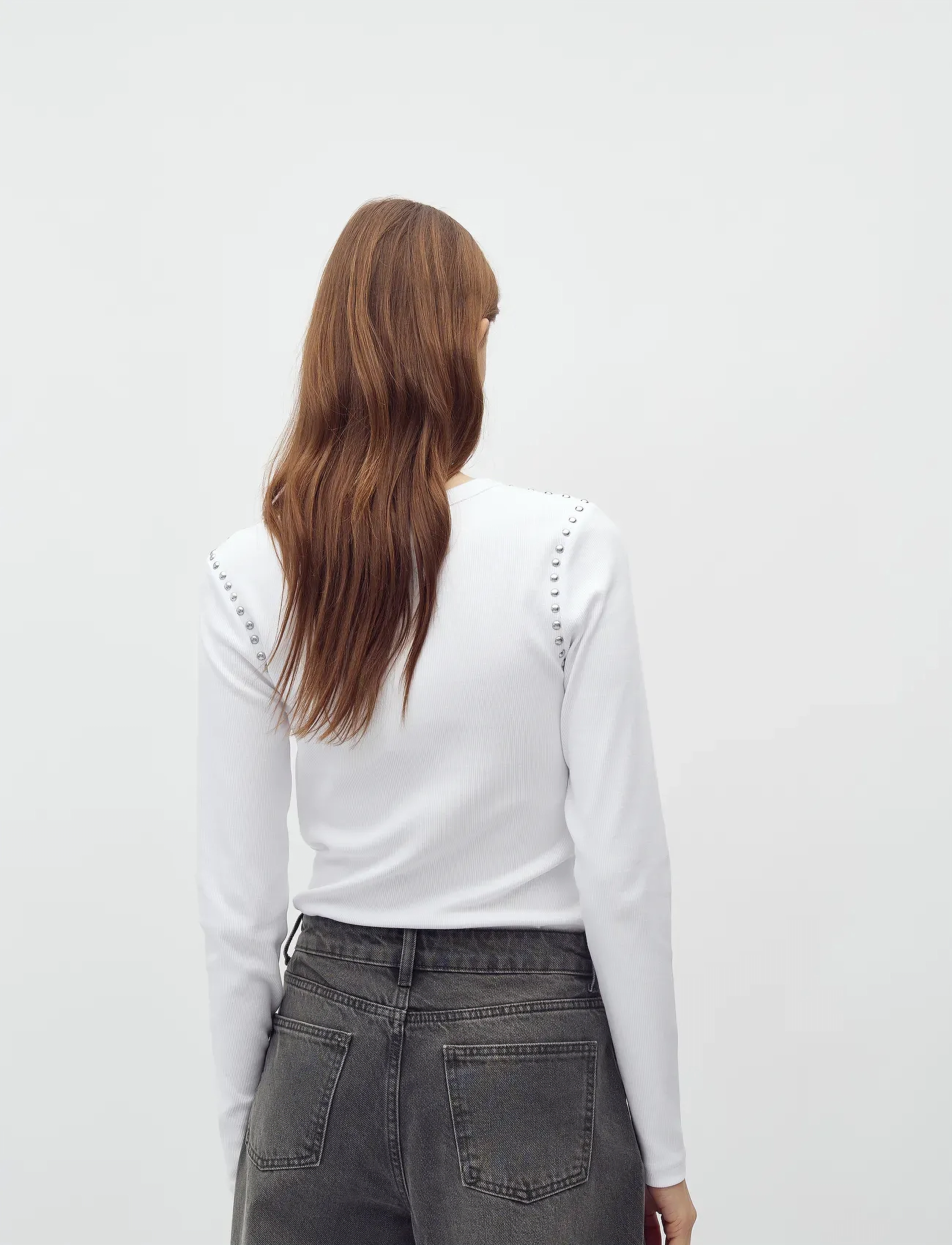 mbyM - Otis LS-M - long-sleeved tops - white - 3