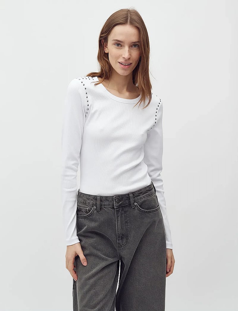 mbyM - Otis LS-M - langärmlige tops - white - 5