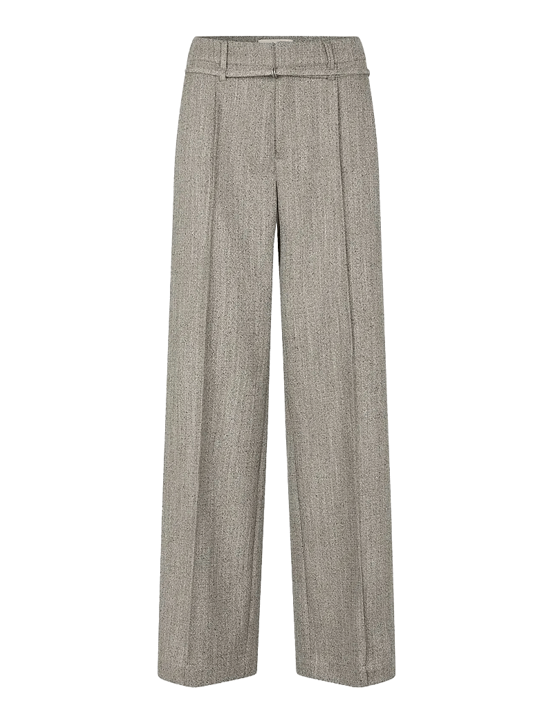 mbyM - Kammia-M - spodnie proste - pepper grey melange - 1