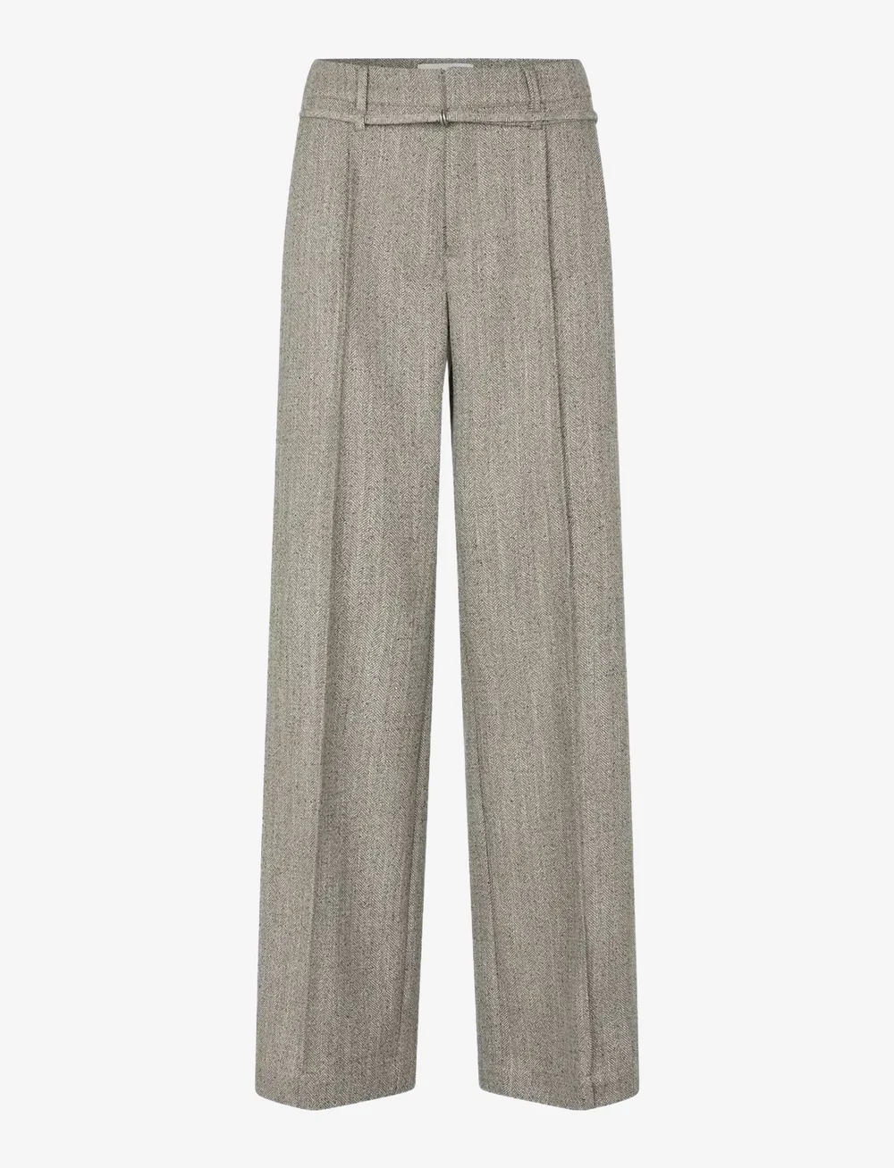 mbyM - Kammia-M - straight leg trousers - pepper grey melange - 1