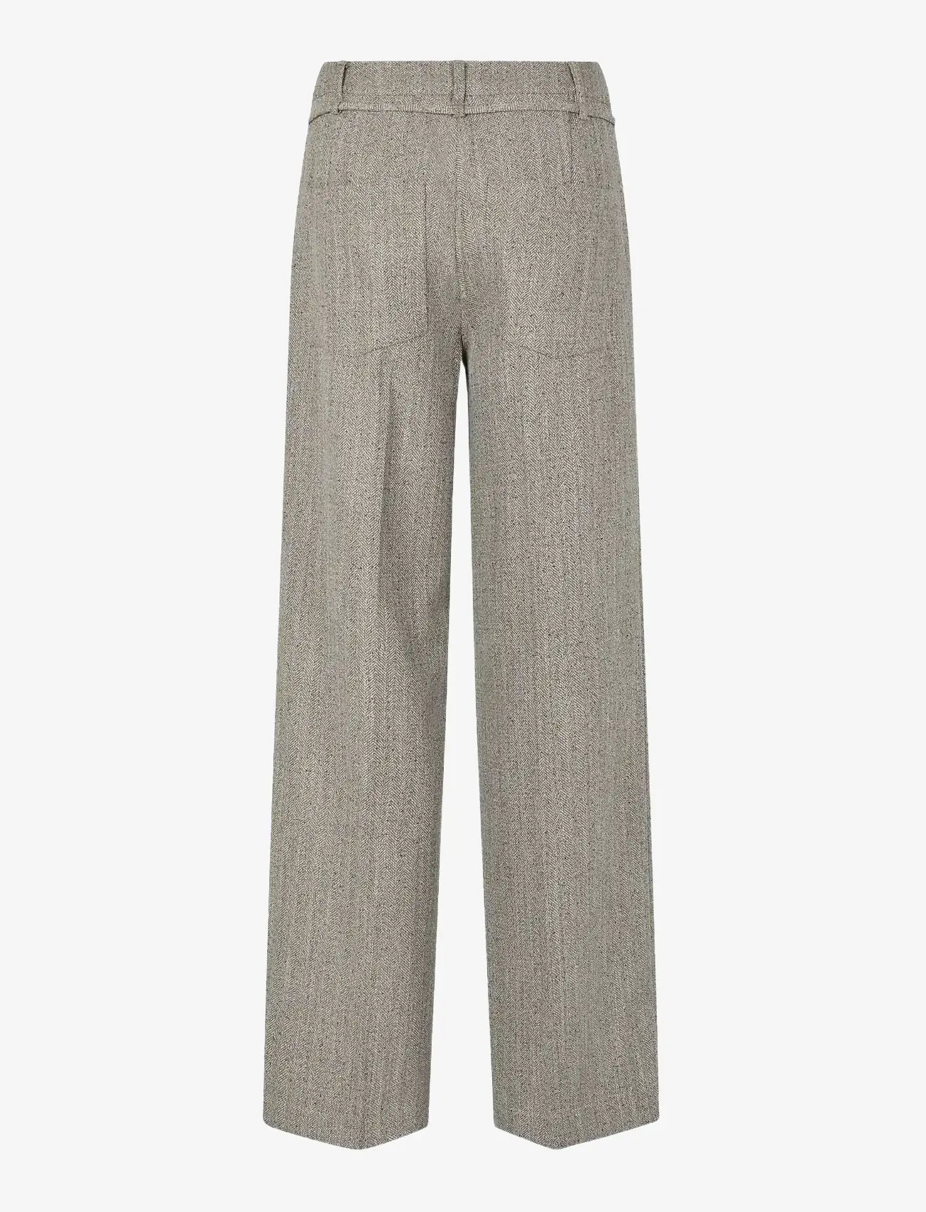 mbyM - Kammia-M - straight leg hosen - pepper grey melange - 1