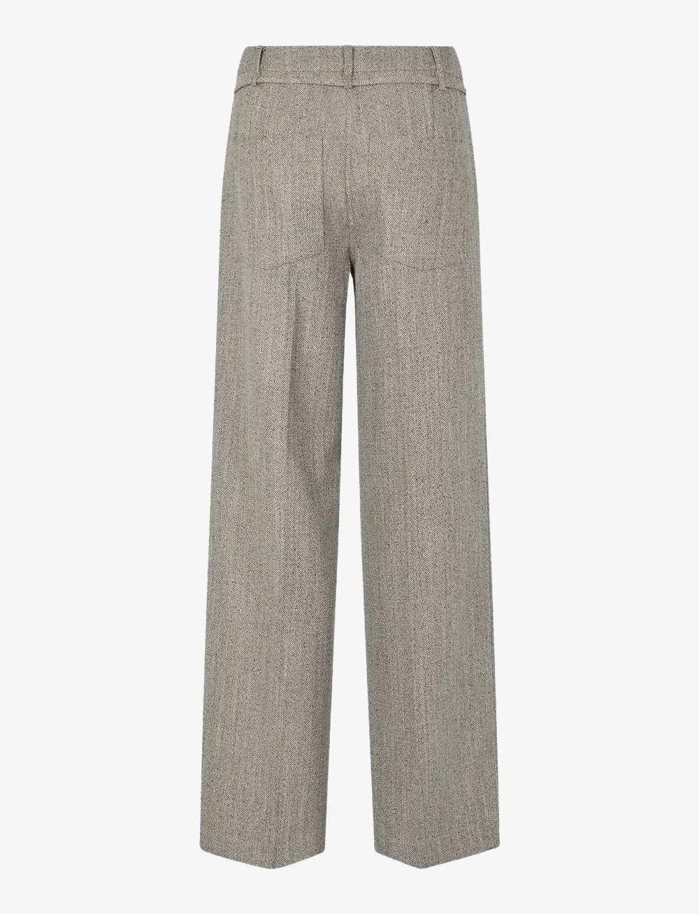 mbyM - Kammia-M - straight leg trousers - pepper grey melange - 2