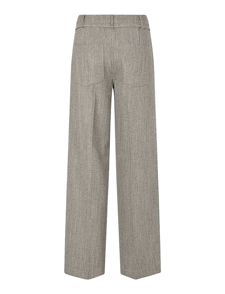 mbyM - Kammia-M - buxur með beinum skálmum - pepper grey melange - 2