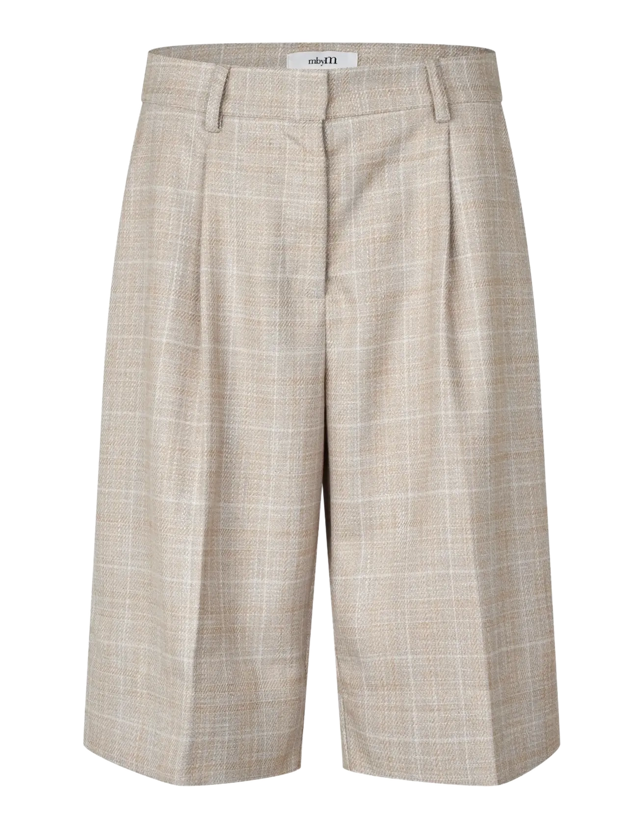mbyM Brecan-M - Bermudashorts - BEIGE CHECK / beige