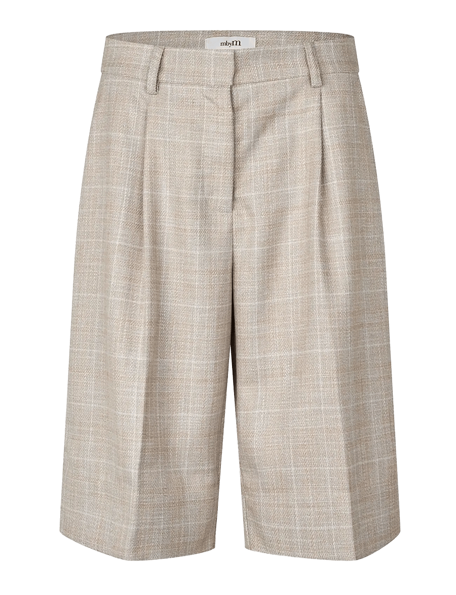 mbyM - Brecan-M - bermudashorts - beige check - 1