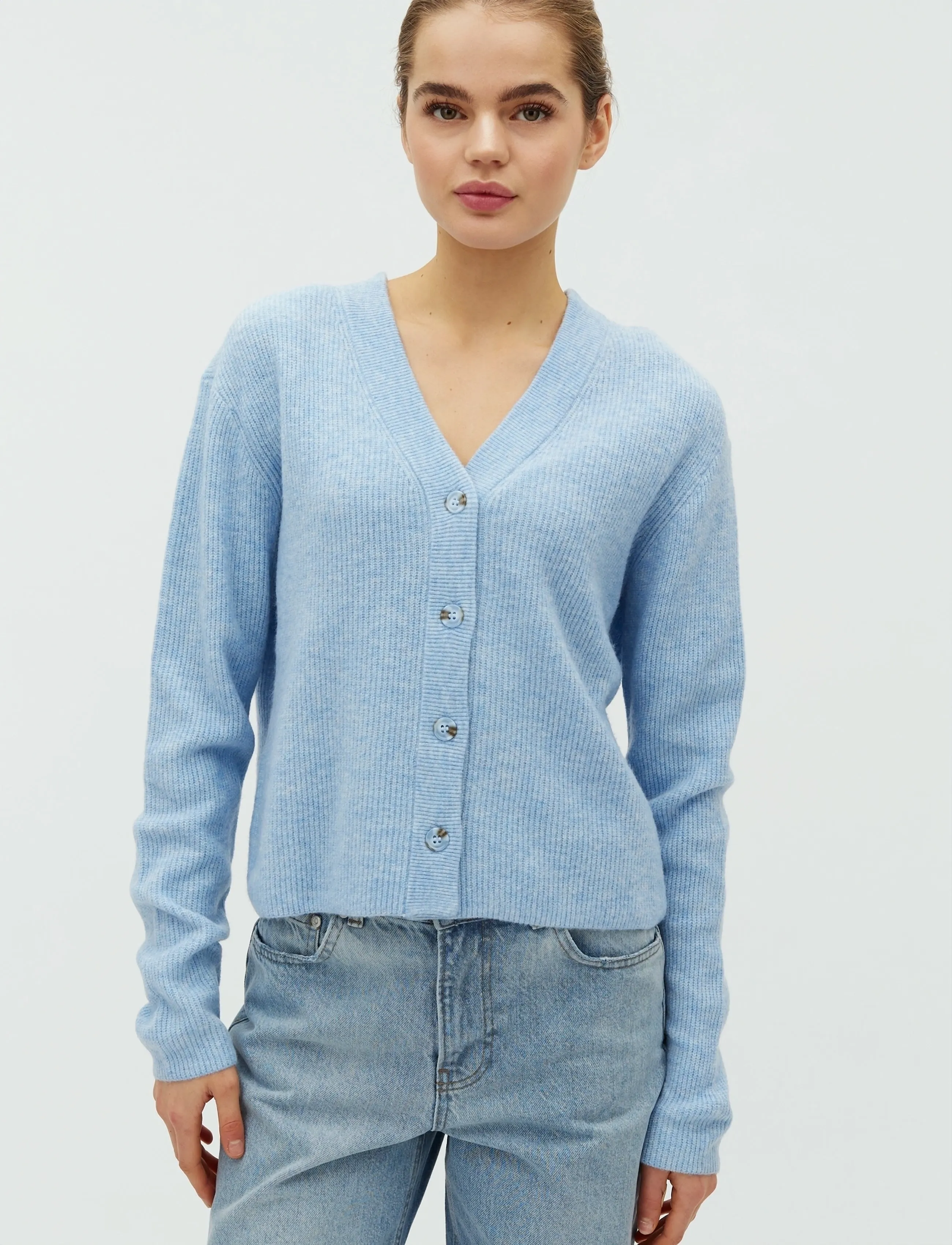 mbyM Asato-M - Gebreide truien & vesten - CLASSIC LIGHT BLUE / blue