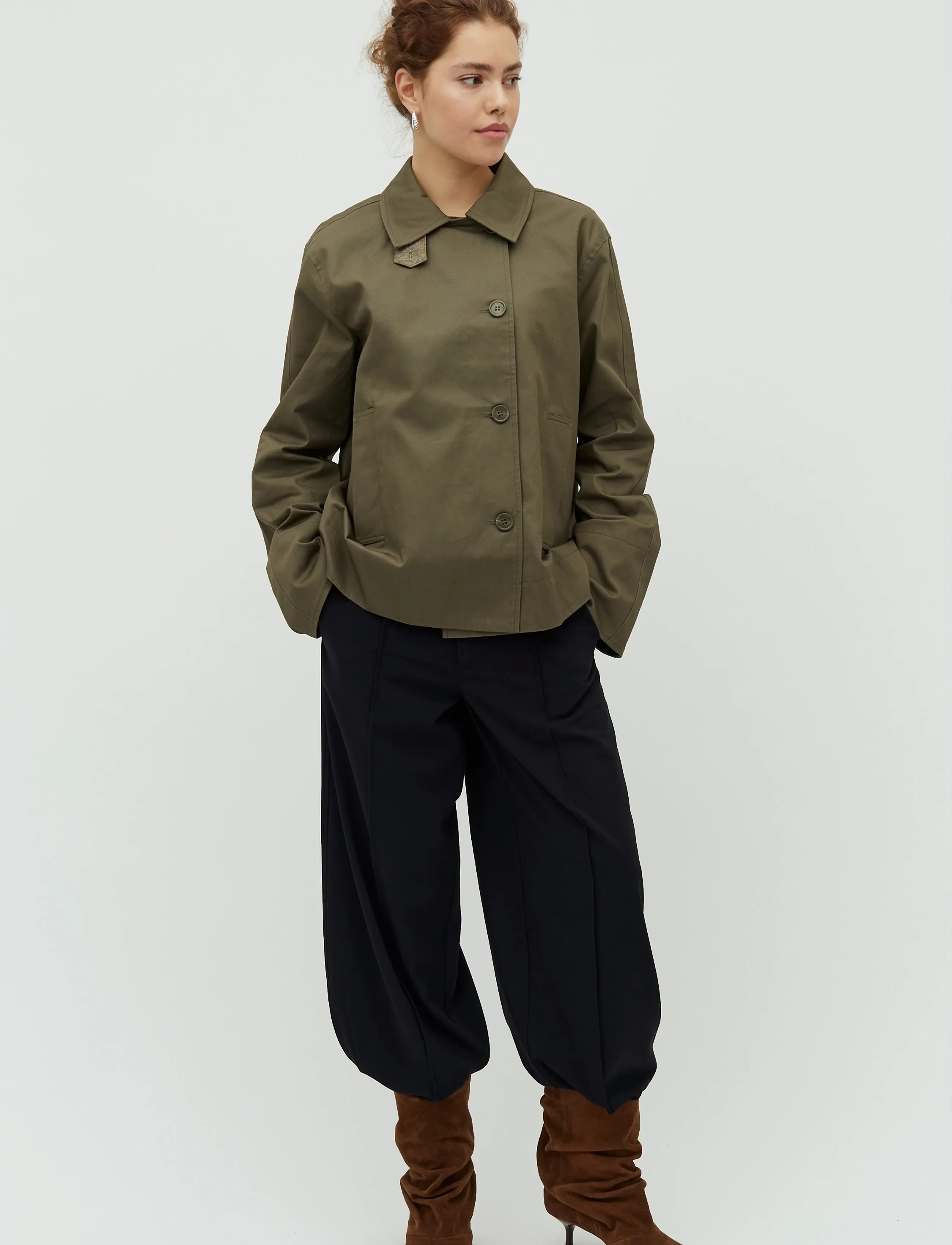 mbyM Bavina-M, S, Khaki green, Jakker > Let Sommerjakke, Dame