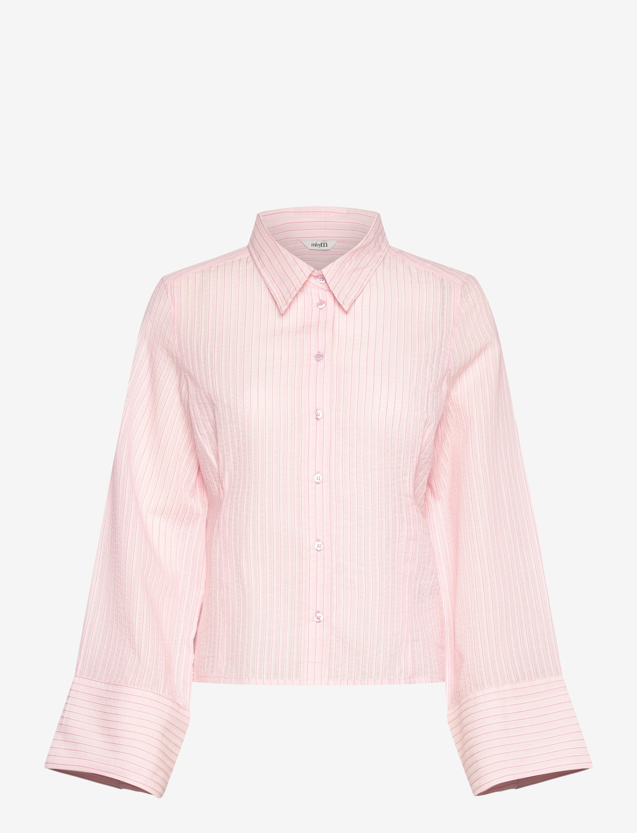 mbyM - Kalanna-M - langärmlige hemden - pale pink stripe - 0