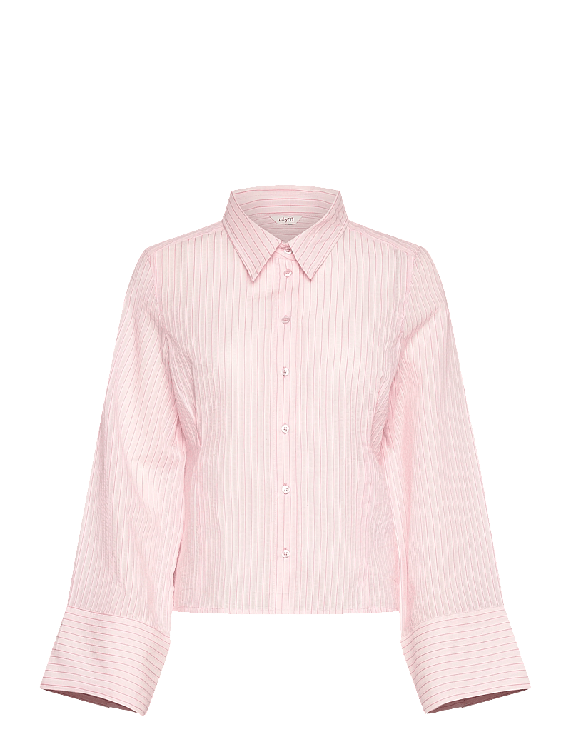 mbyM - Kalanna-M - langärmlige hemden - pale pink stripe - 0