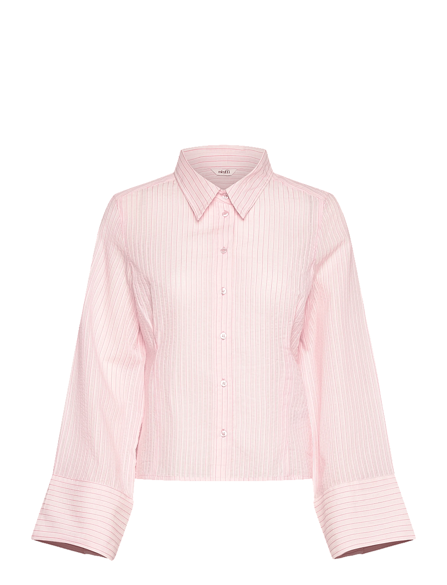 mbyM - Kalanna-M - langärmlige hemden - pale pink stripe - 1