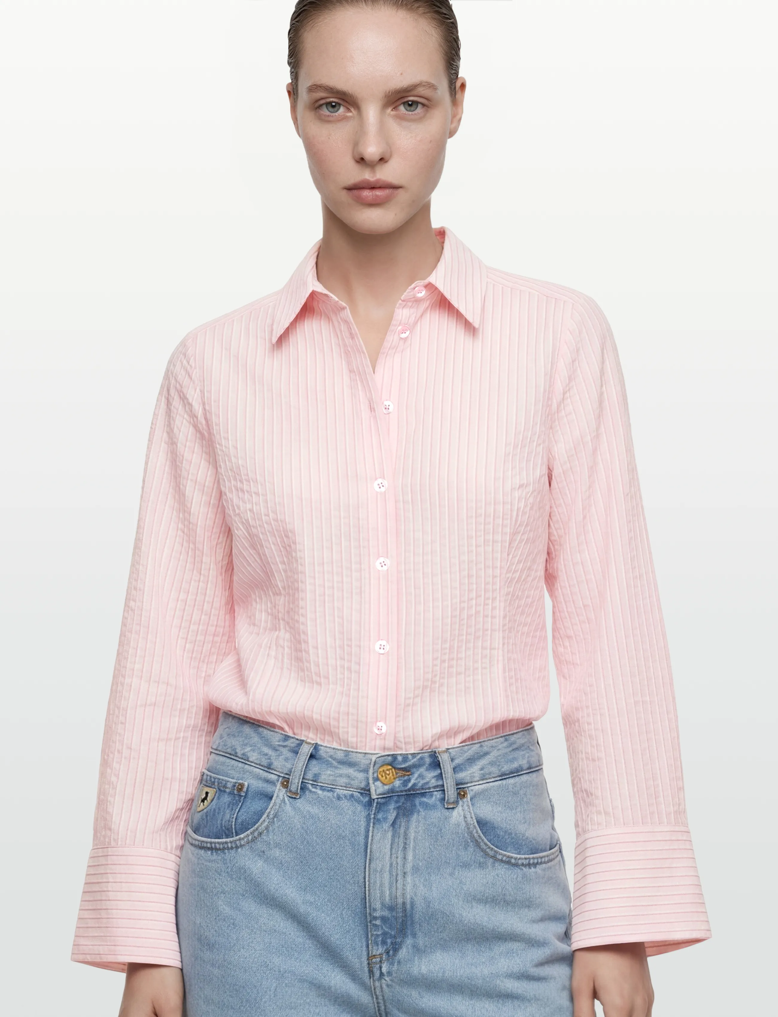 mbyM - Kalanna-M - pikkade varrukatega särgid - pale pink stripe - 3