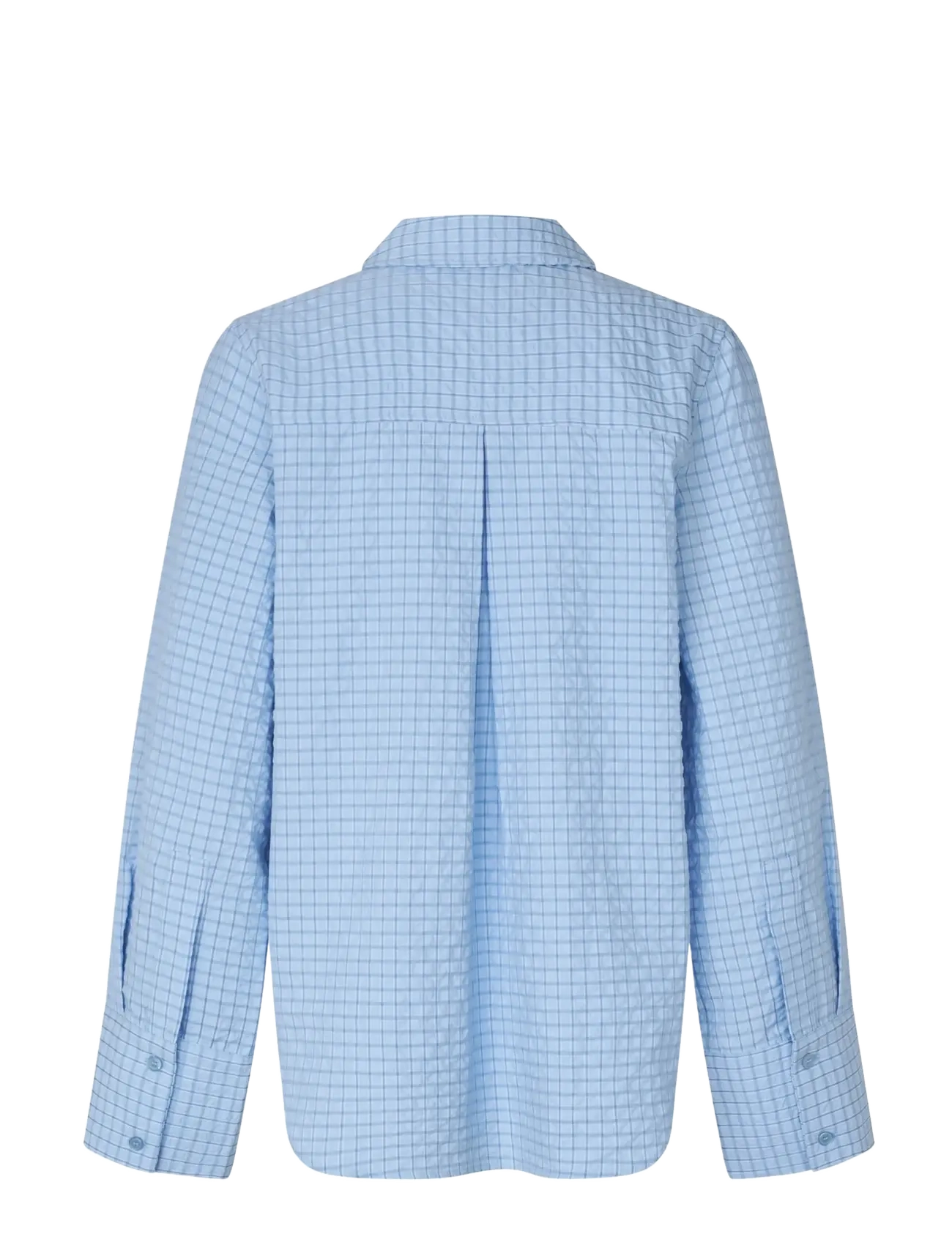 mbyM - Phoebe-M - pikkade varrukatega särgid - light blue kiwa check - 1