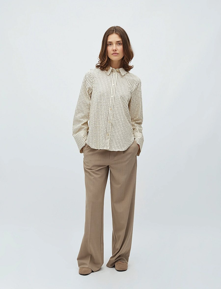 mbyM - Phoebe-M - long-sleeved shirts - sugar kiwa check - 0