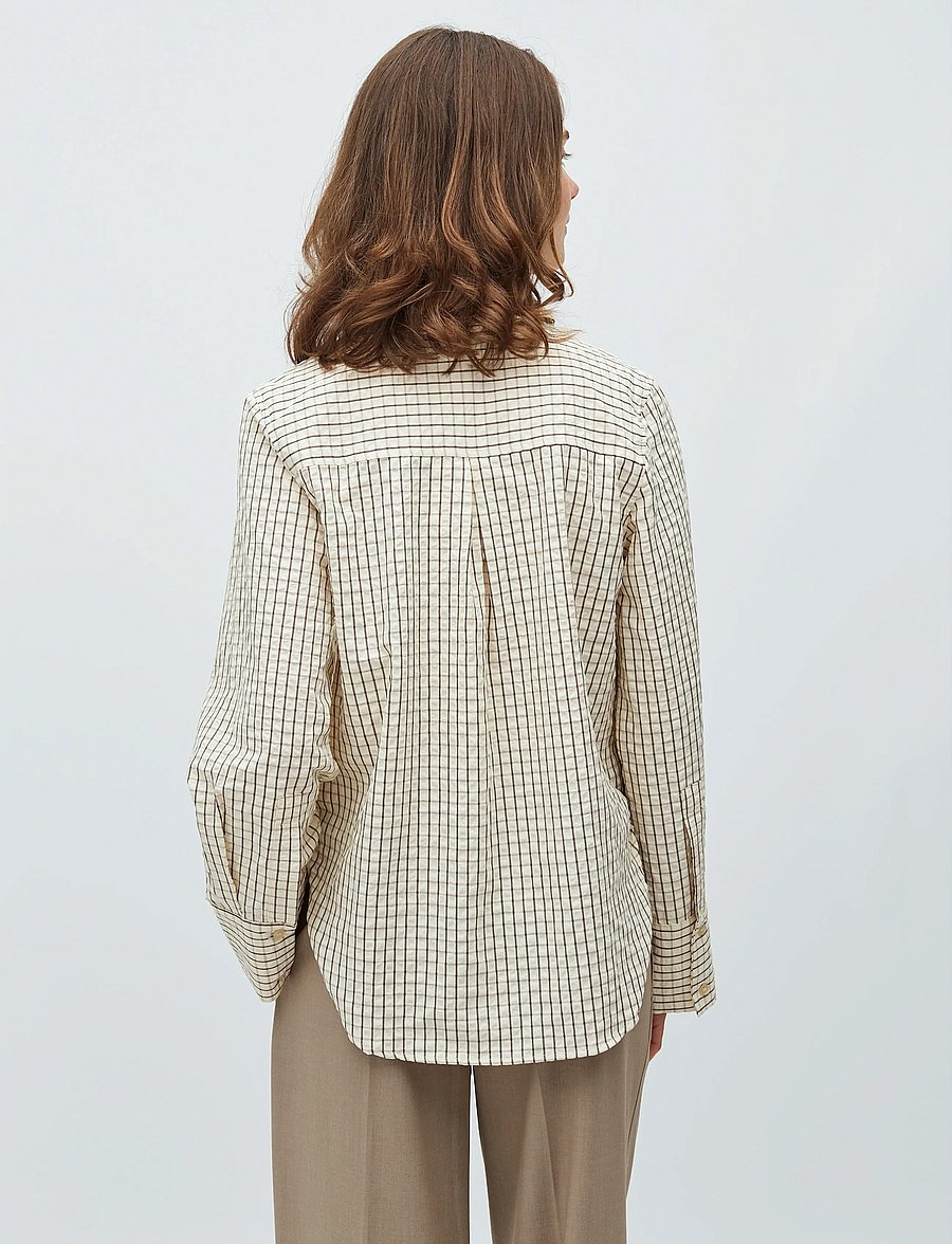 mbyM - Phoebe-M - long-sleeved shirts - sugar kiwa check - 4