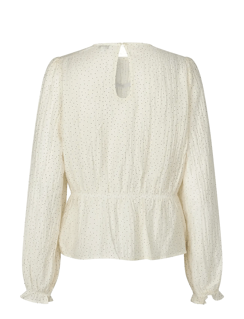 mbyM - Clarise-M - long sleeved blouses - sugar black dot - 2
