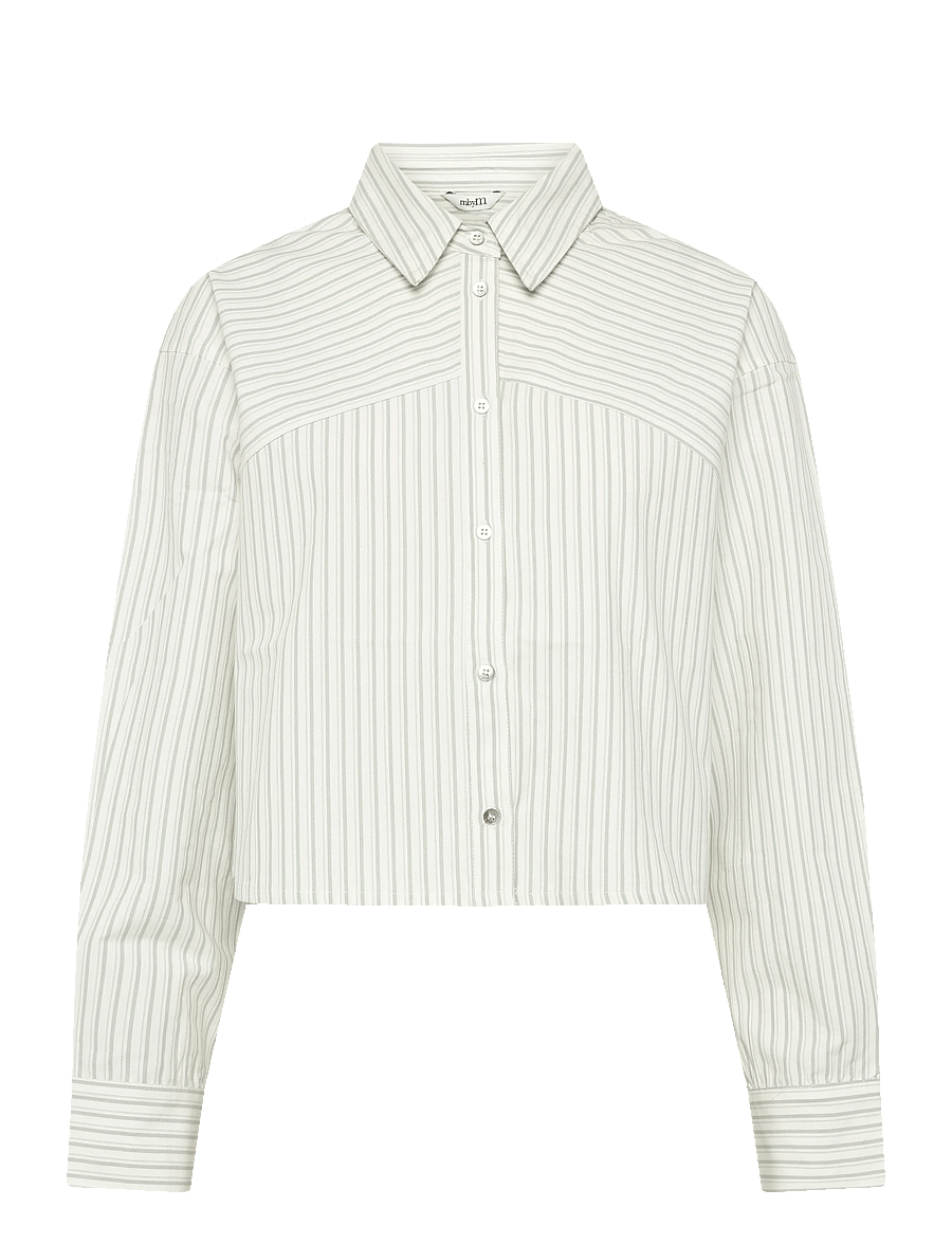 MBYM - Emaly-M - long-sleeved shirts - grey carinna stripe - 0