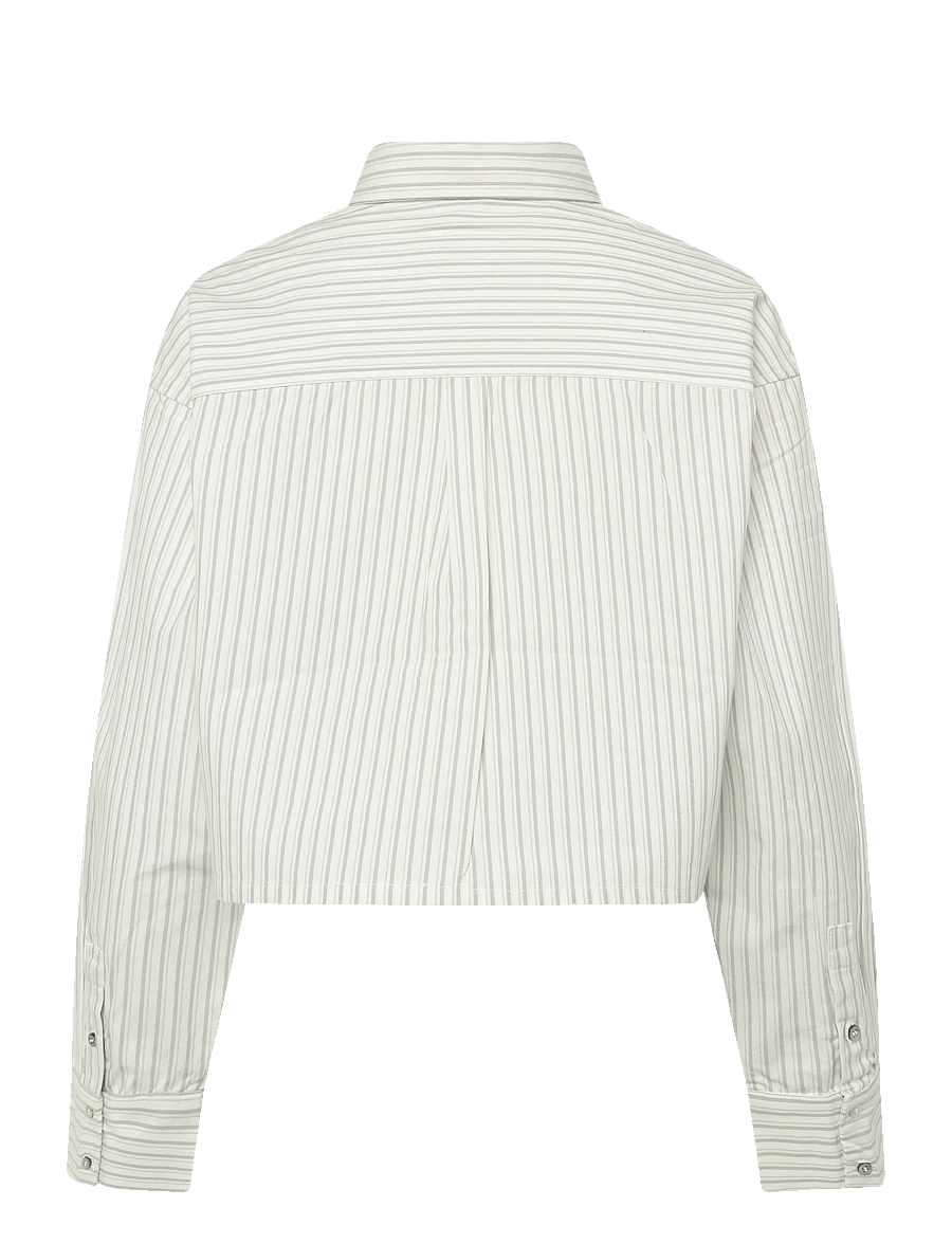 MBYM - Emaly-M - long-sleeved shirts - grey carinna stripe - 1