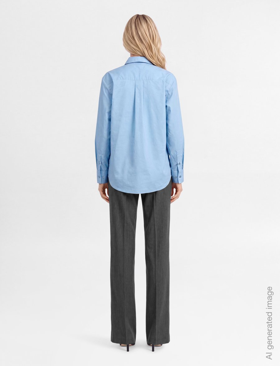 MBYM - Aurore-M - long-sleeved shirts - classic light blue - 4