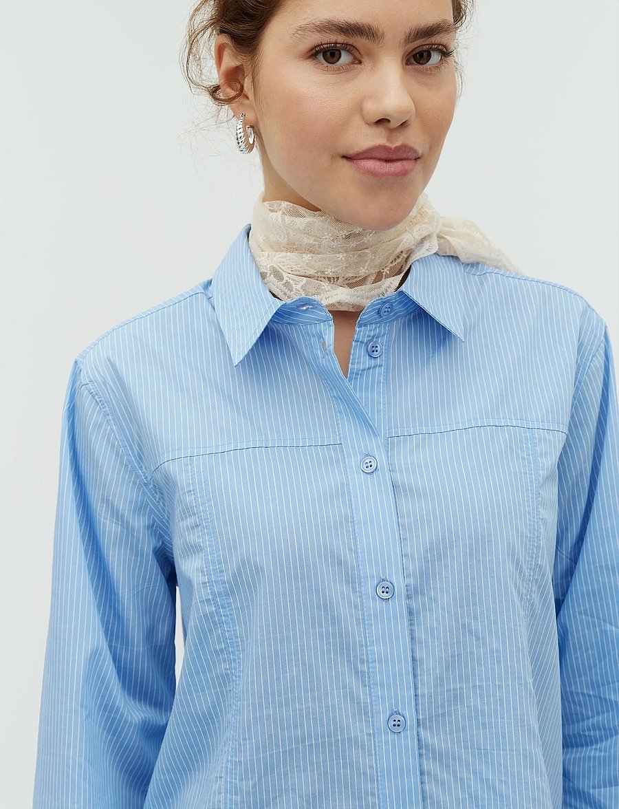 mbyM - Krestin-M - langärmlige hemden - classic blue stripe - 3