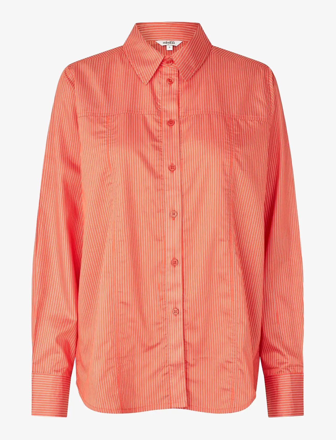 mbyM - Krestin-M - langærmede skjorter - emberglow sugar stripe - 1