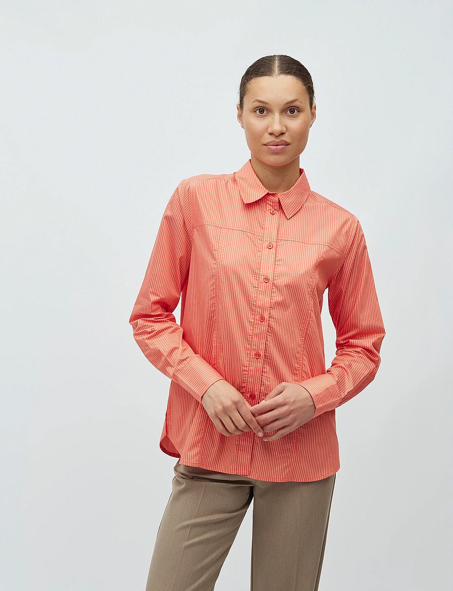 mbyM - Krestin-M - langærmede skjorter - emberglow sugar stripe - 4