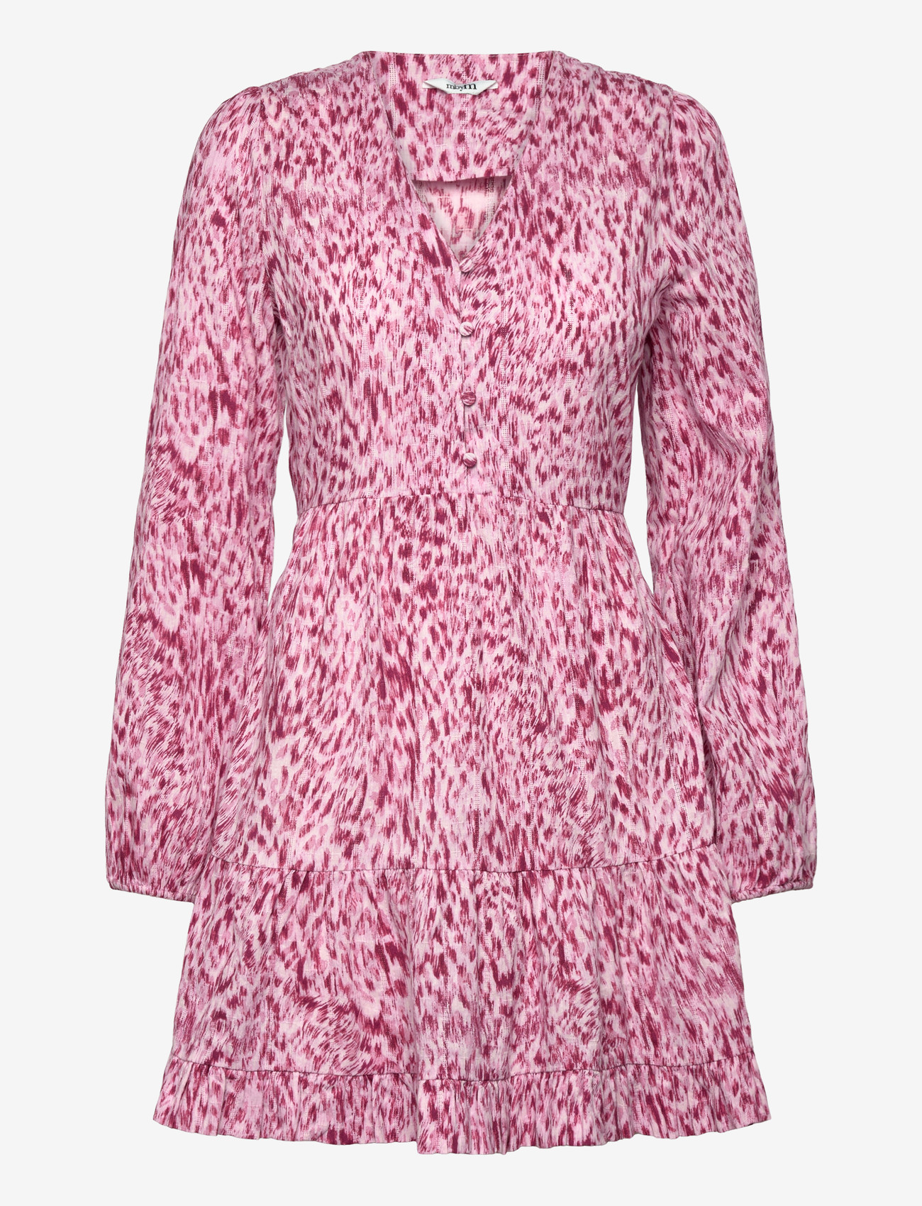 mbyM - Shinya LS-M - korte kjoler - lynx print pink - 1