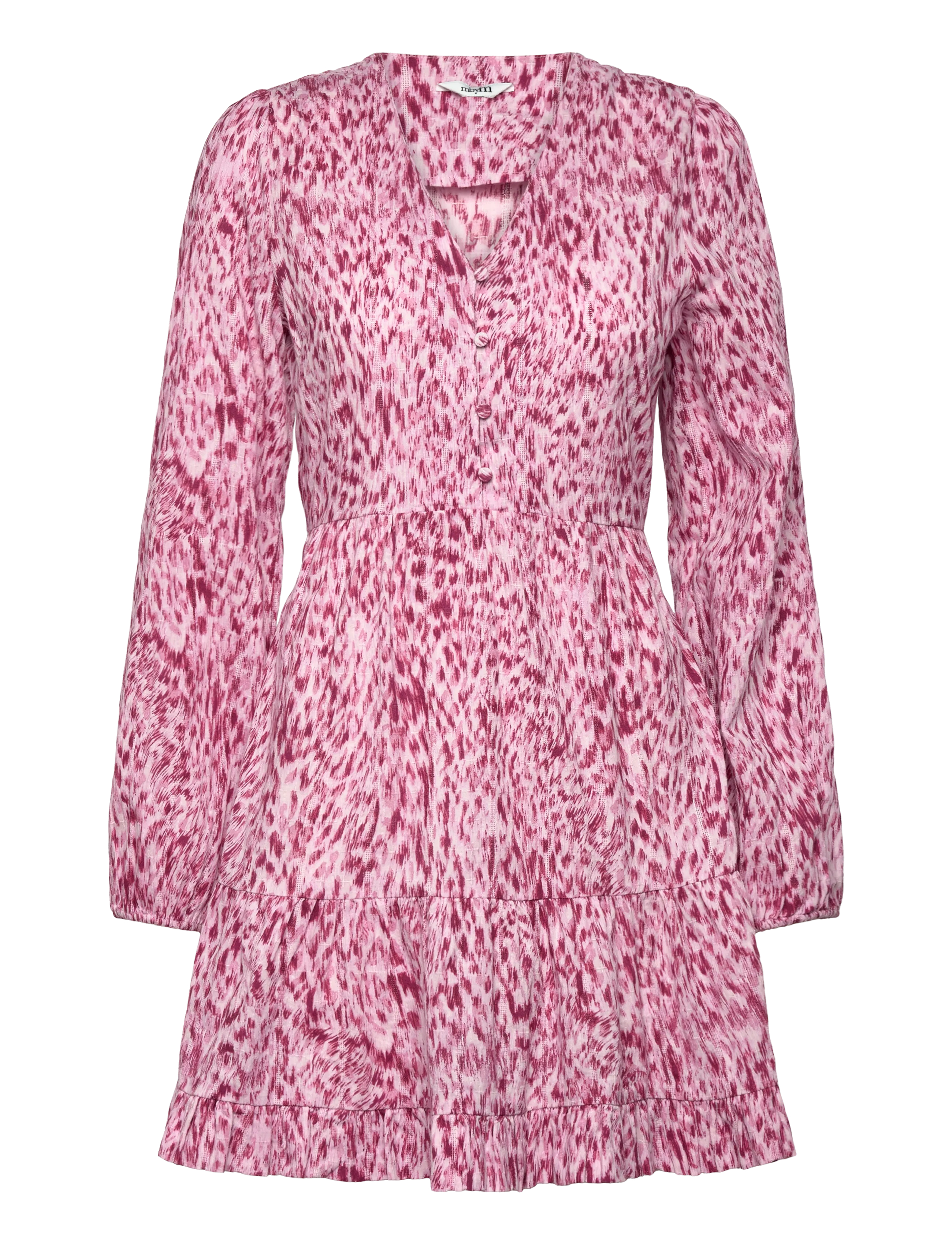 mbyM Shinya LS-M - Kleider - LYNX PRINT PINK / pink/rose