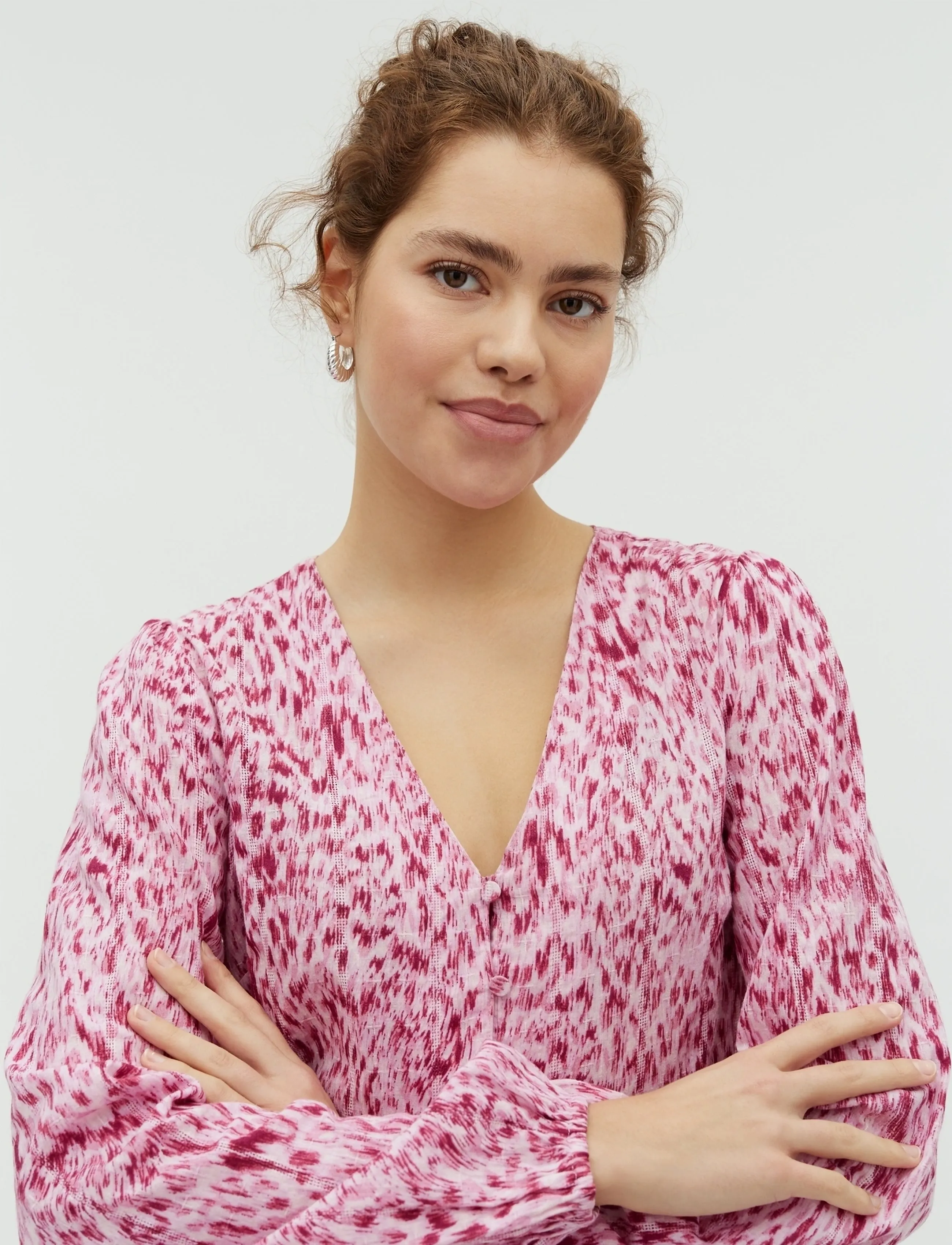 mbyM - Shinya LS-M - trumpos suknelės - lynx print pink - 3