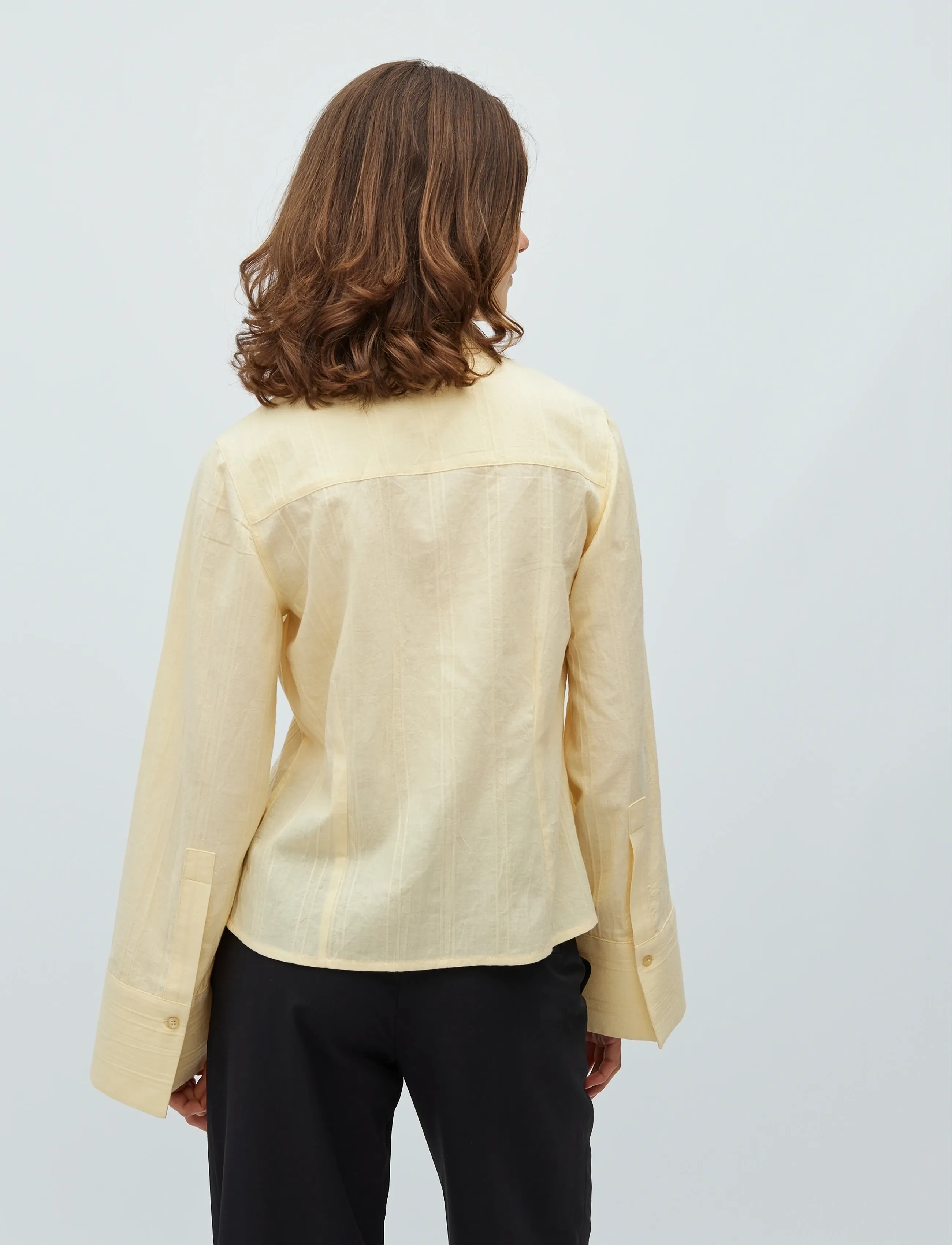 mbyM - Aulori-M - långärmade skjortor - summer yellow - 4
