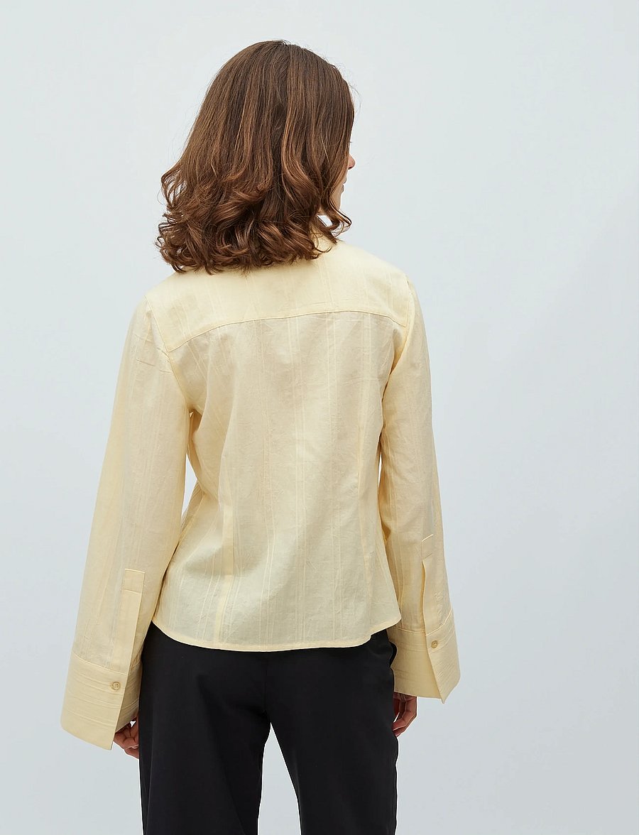 mbyM - Aulori-M - långärmade skjortor - summer yellow - 4