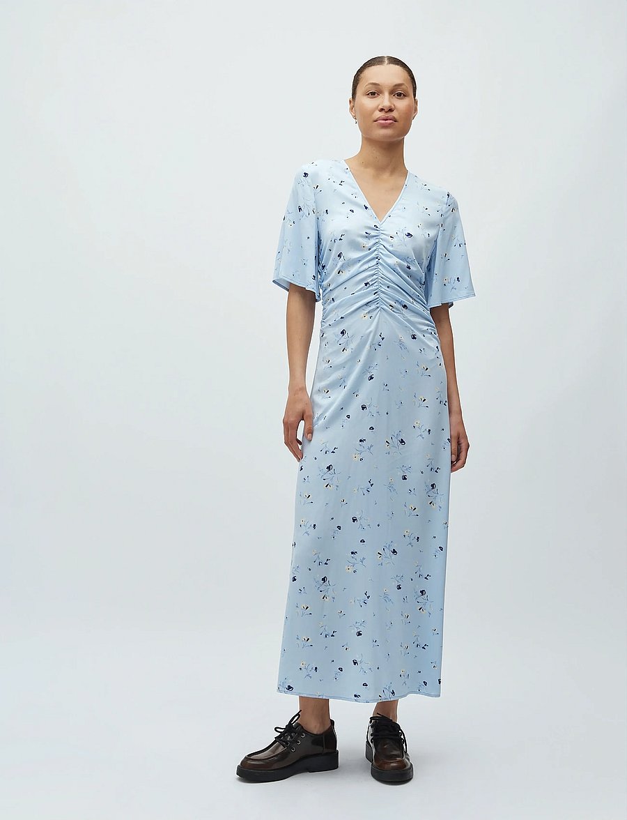 mbyM - Ineya-M - sommarklänningar - lupir print blue - 0
