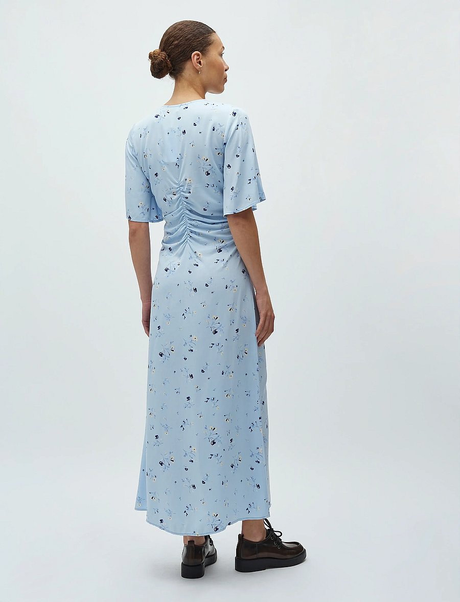 mbyM - Ineya-M - sommarklänningar - lupir print blue - 3