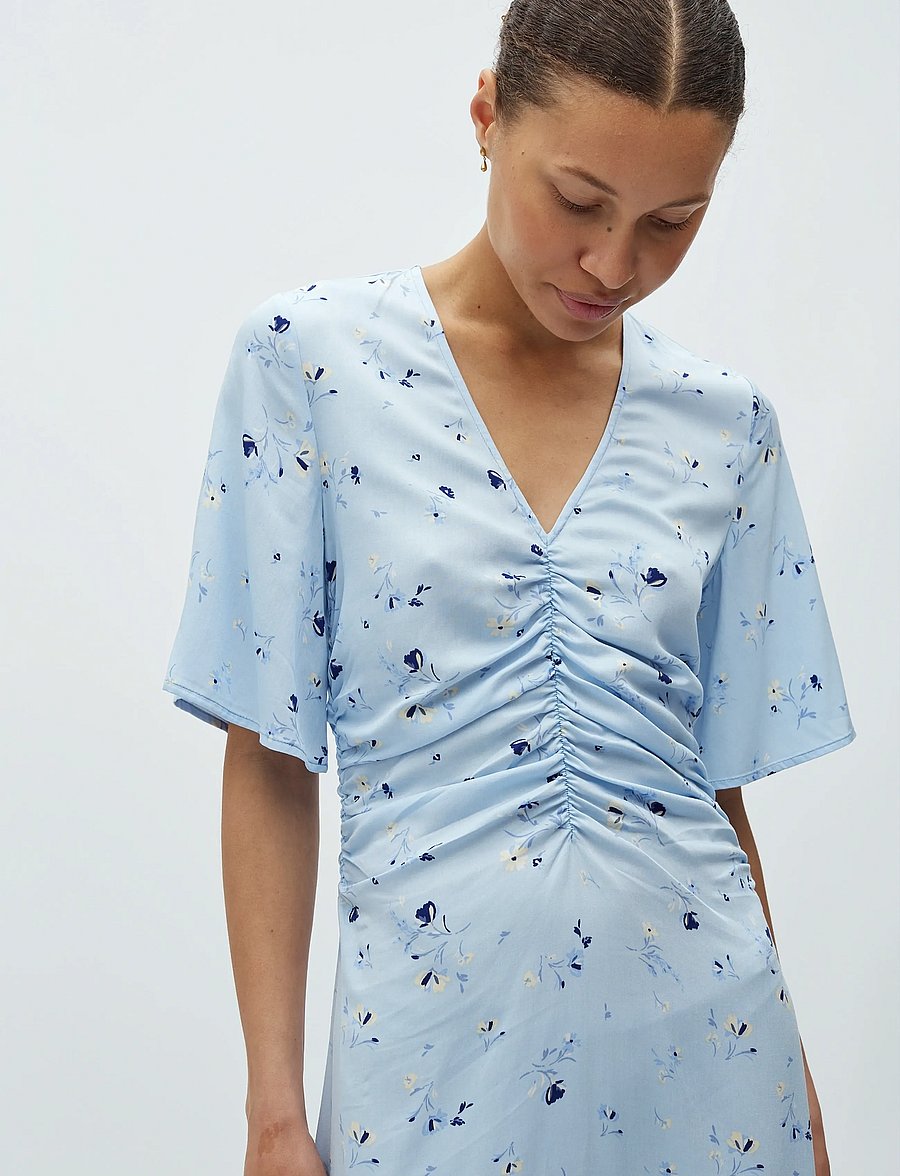 mbyM - Ineya-M - sommarklänningar - lupir print blue - 4