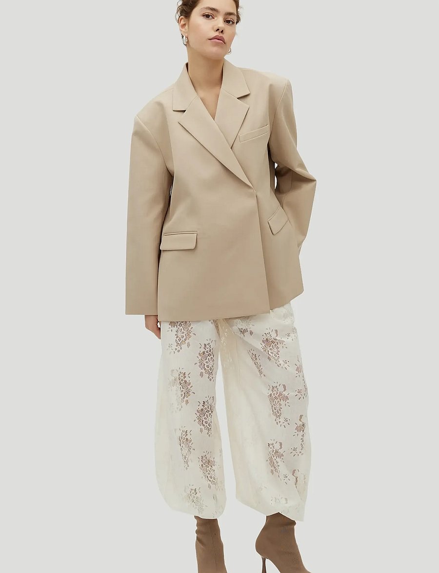 MBYM - Amariella-M - einreihige blazer - light sand melange - 0
