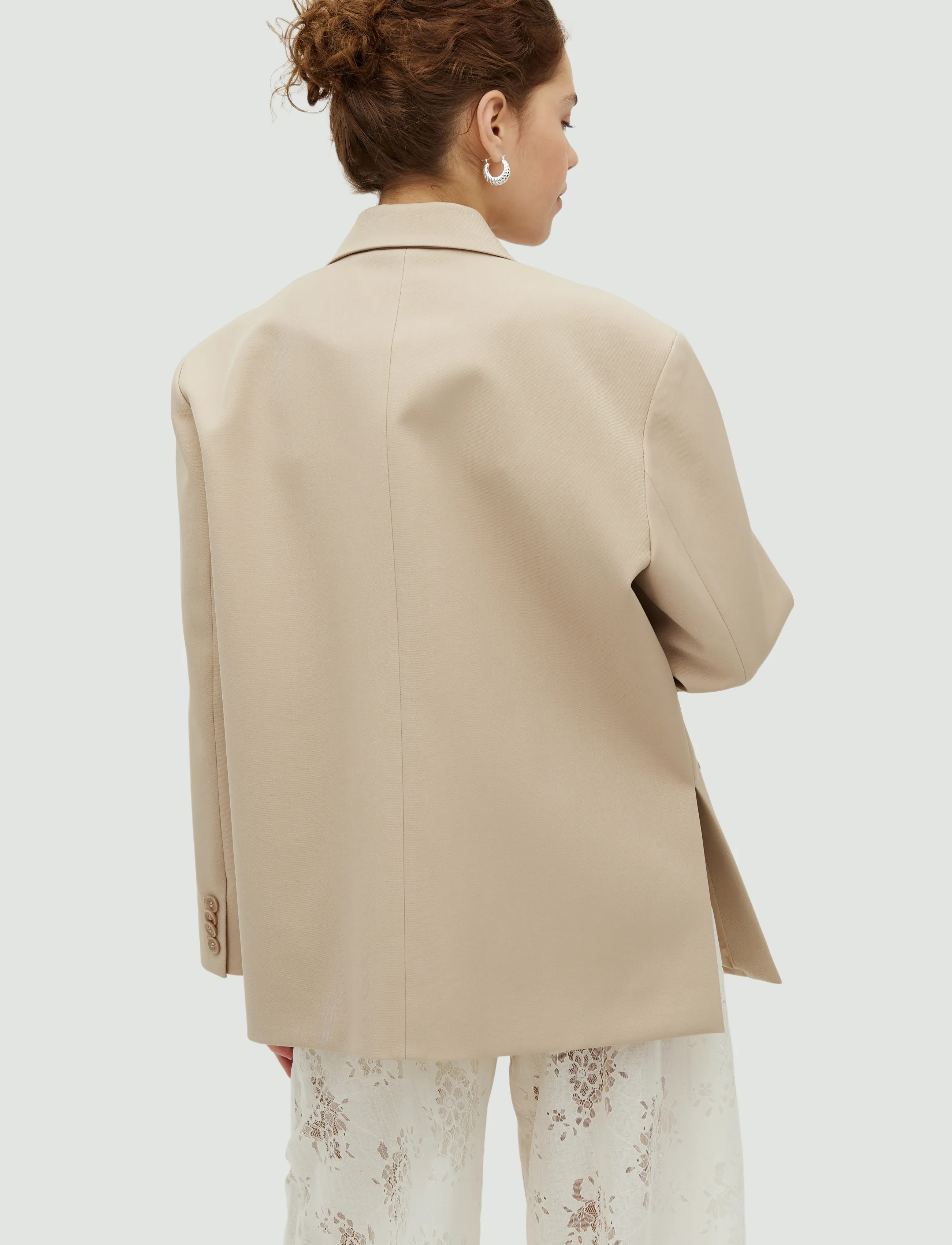 MBYM - Amariella-M - einreihige blazer - light sand melange - 4